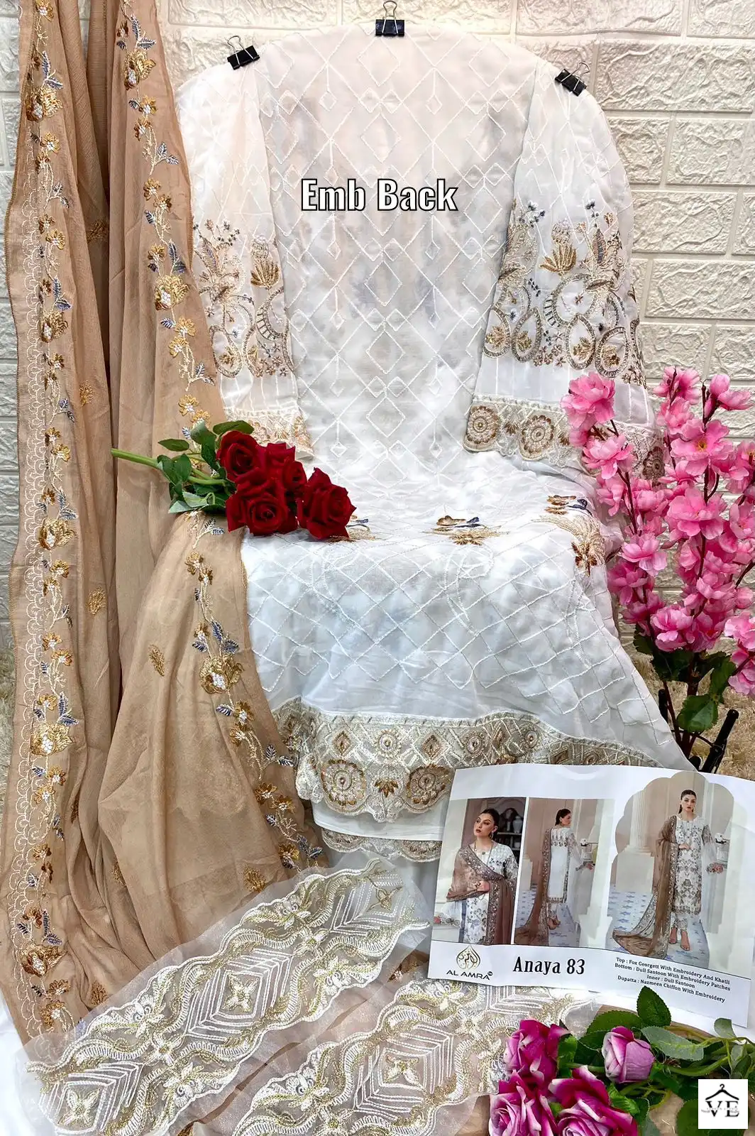 Al Amra Anaya ZF 83 Georgette Wholesale Pakistani Suit Catalog — Wholesale Salwar Suits, MPA wholesale from Surat - Gallery Image 7