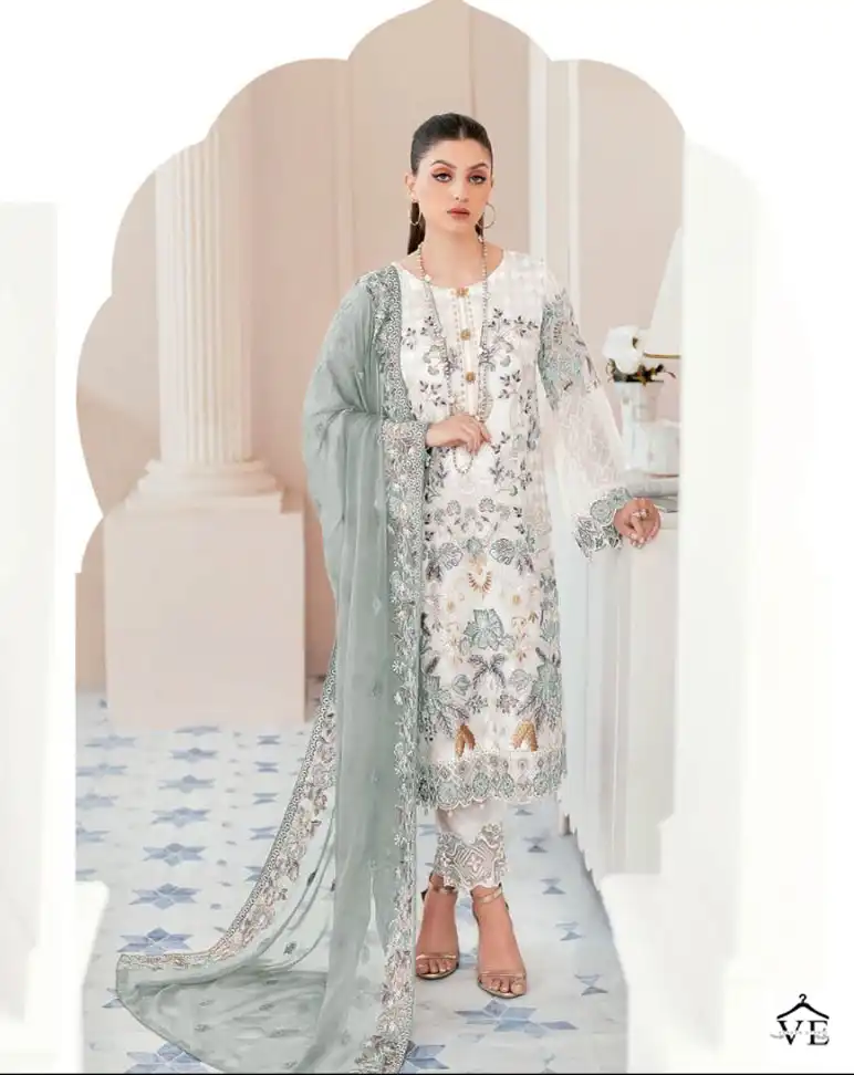 Al Amra Anaya ZF 83 Georgette Wholesale Pakistani Suit Catalog — Wholesale Salwar Suits, MPA wholesale from Surat - Gallery Image 3