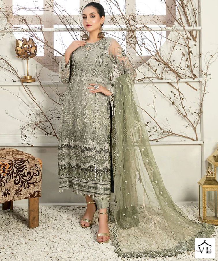 Al Amra Anaya ZF 87 Georgette Wholesale Pakistani Suit — Wholesale Salwar Suits, MPA wholesale from Surat — view 1
