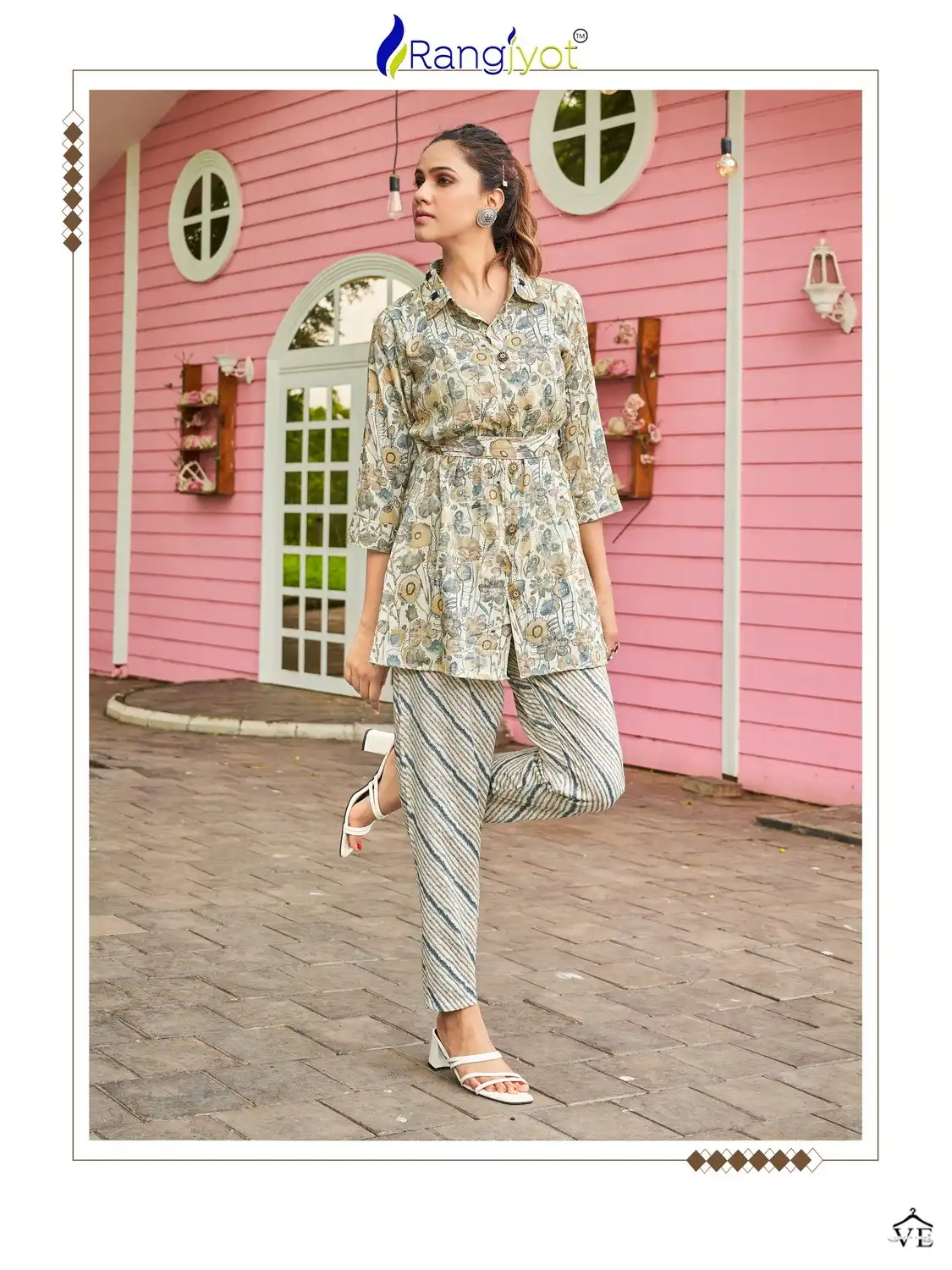 Rangjyot Avanta Vol-1 Premium Capsule Wholesale Co-Ord Set Catalog — Wholesale Kurtis, MPA wholesale from Surat — view 4