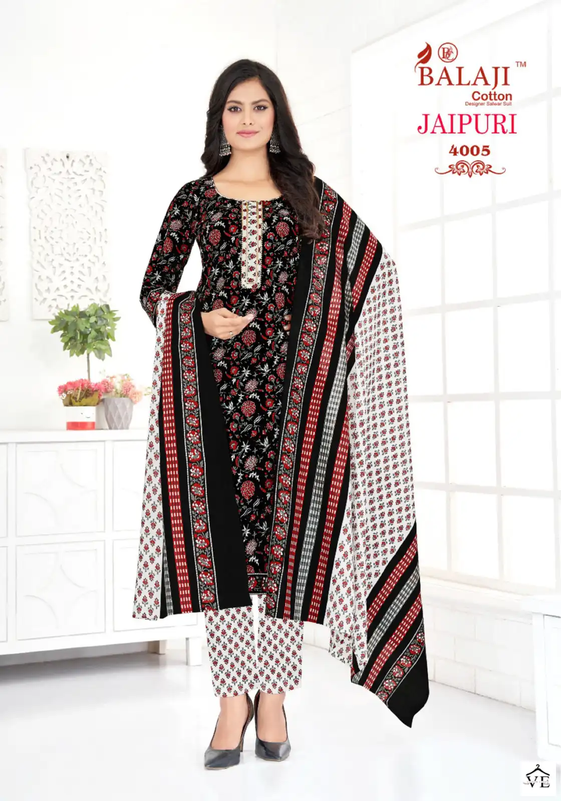 Balaji Jaipuri Vol 4 Cotton Wholesale Readymade Salwar Suit Catalog — Wholesale Salwar Suits, MPA wholesale from Surat - Gallery Image 6