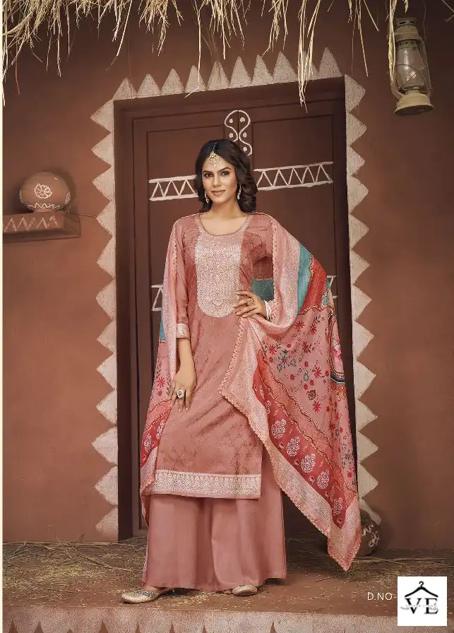 Panch Ratna Banno Pure Muslin Jacquard Wholesale Salwar Suit Catalog — Wholesale Salwar Suits, MPA wholesale from Surat - Gallery Image 3