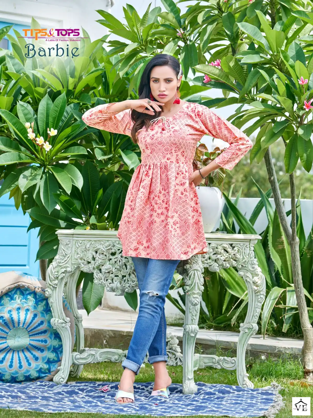 Tips And Tops Barbie Rayon Wholesale Kurtis Catalog — Wholesale Kurtis, MPA wholesale from Surat - Gallery Image 8