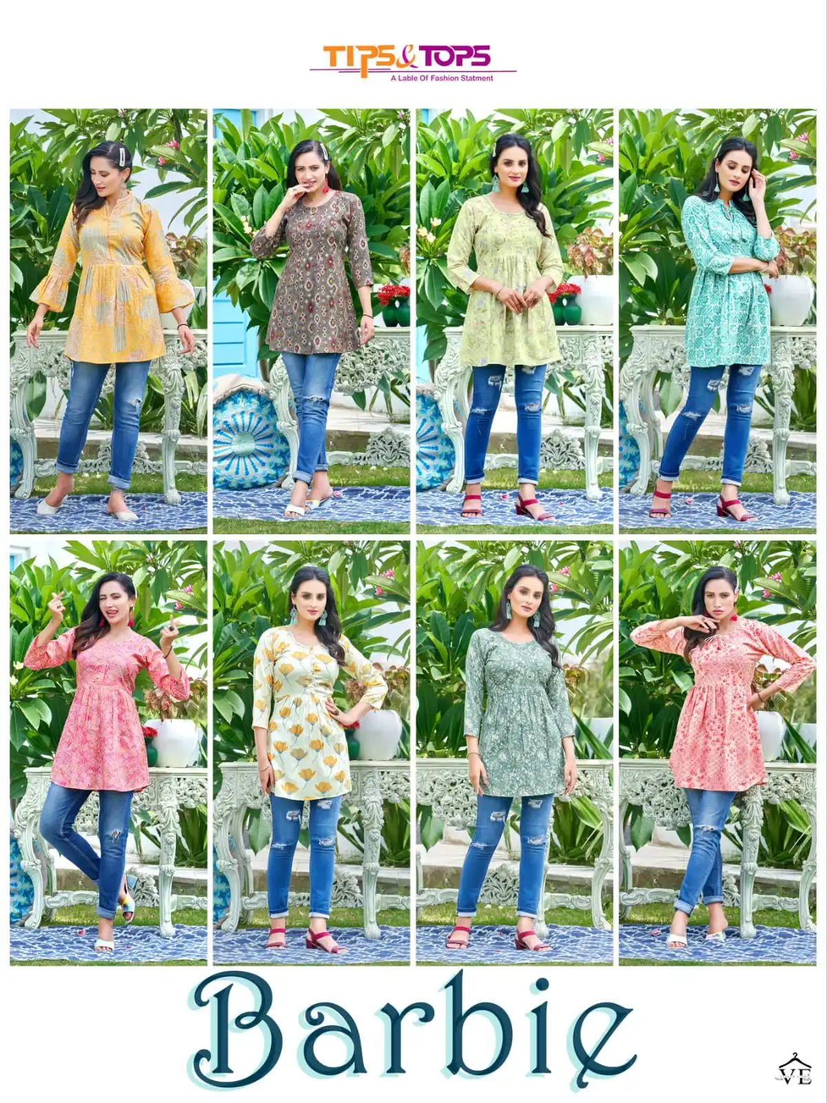Tips And Tops Barbie Rayon Wholesale Kurtis Catalog — Wholesale Kurtis, MPA wholesale from Surat — view 9