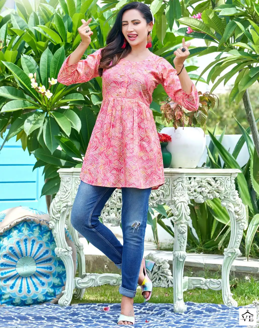 Tips And Tops Barbie Rayon Wholesale Kurtis Catalog — Wholesale Kurtis, MPA wholesale from Surat — view 1