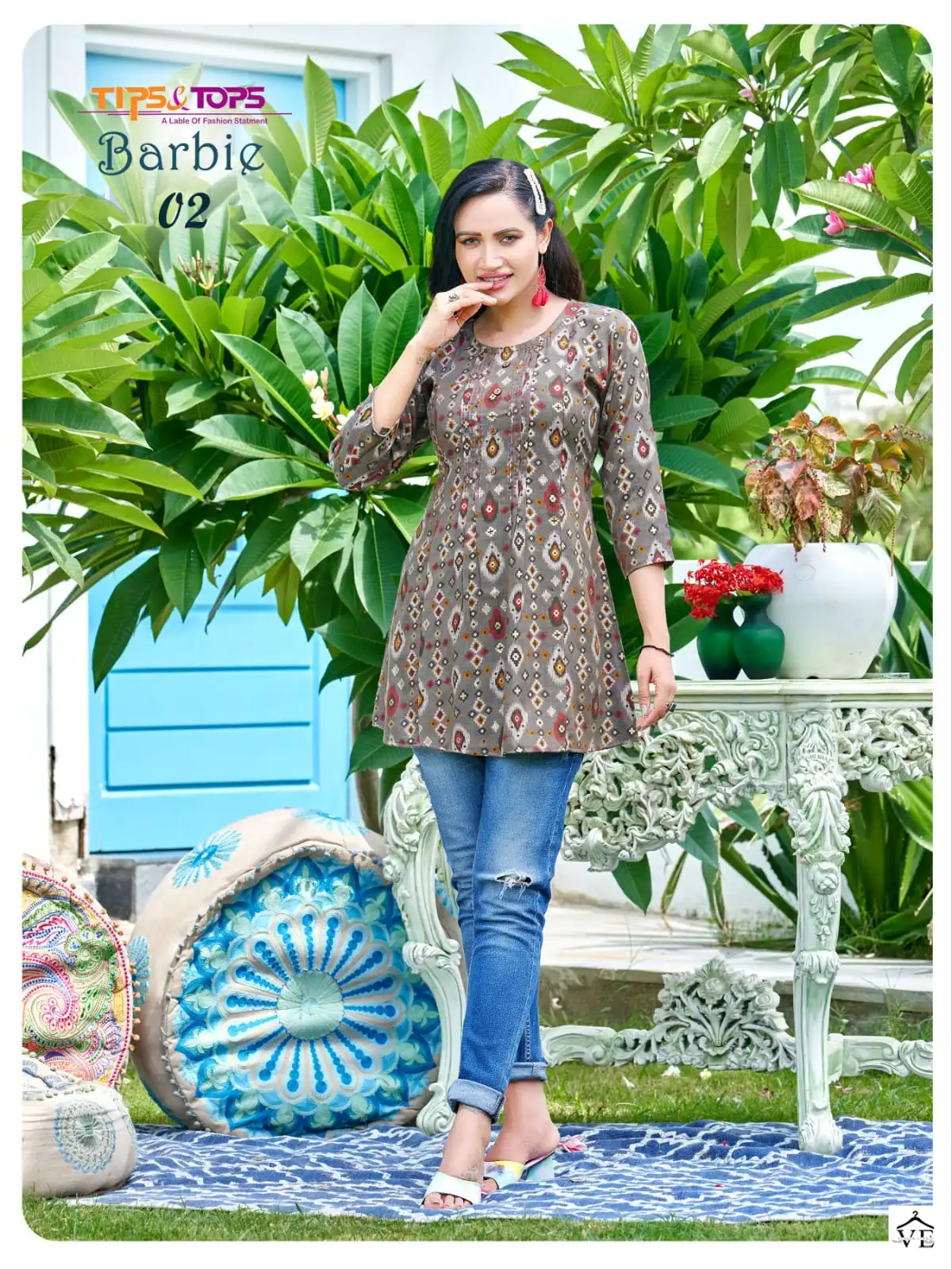 Tips And Tops Barbie Rayon Wholesale Kurtis Catalog — Wholesale Kurtis, MPA wholesale from Surat - Gallery Image 6