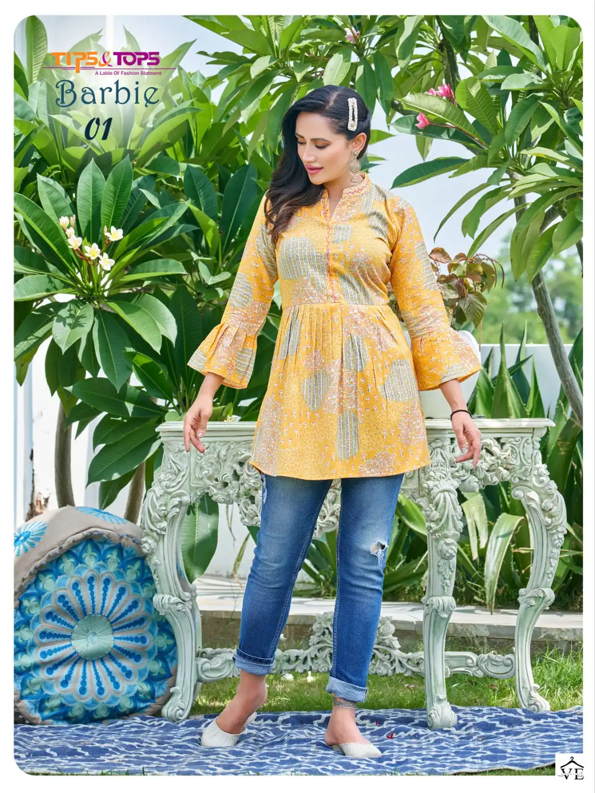 Tips And Tops Barbie Rayon Wholesale Kurtis Catalog — Wholesale Kurtis, MPA wholesale from Surat - Gallery Image 7