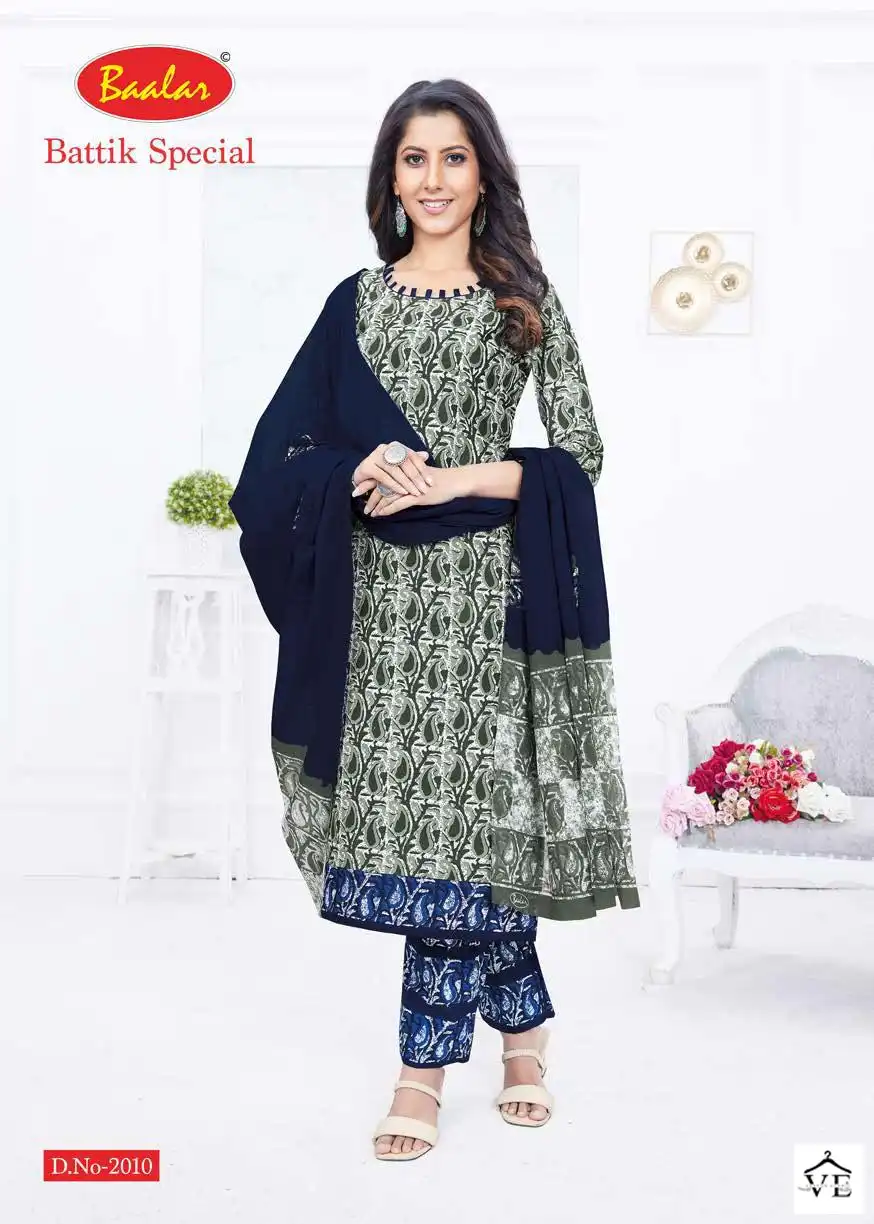 Baalar Batik Special Pent Vol 2 Cotton Wholesale Regular Wear Readymade Salwar Suit Catalog — Wholesale Salwar Suits, MPA wholesale from Surat - Gallery Image 5