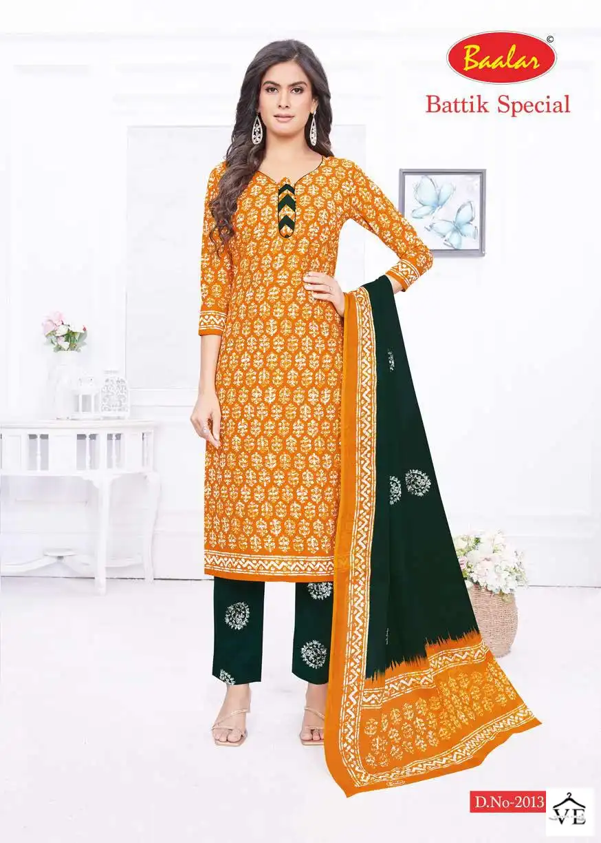 Baalar Batik Special Pent Vol 2 Cotton Wholesale Regular Wear Readymade Salwar Suit Catalog — Wholesale Salwar Suits, MPA wholesale from Surat - Gallery Image 8