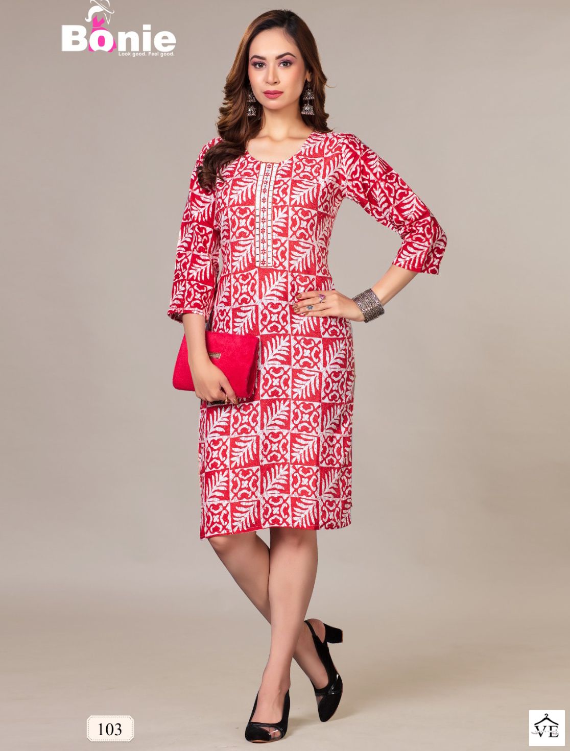 Bonie Battik Rayon 14Kg Wholesale Kurti Catalog — Wholesale Kurtis, bonie wholesale from Surat — view 1