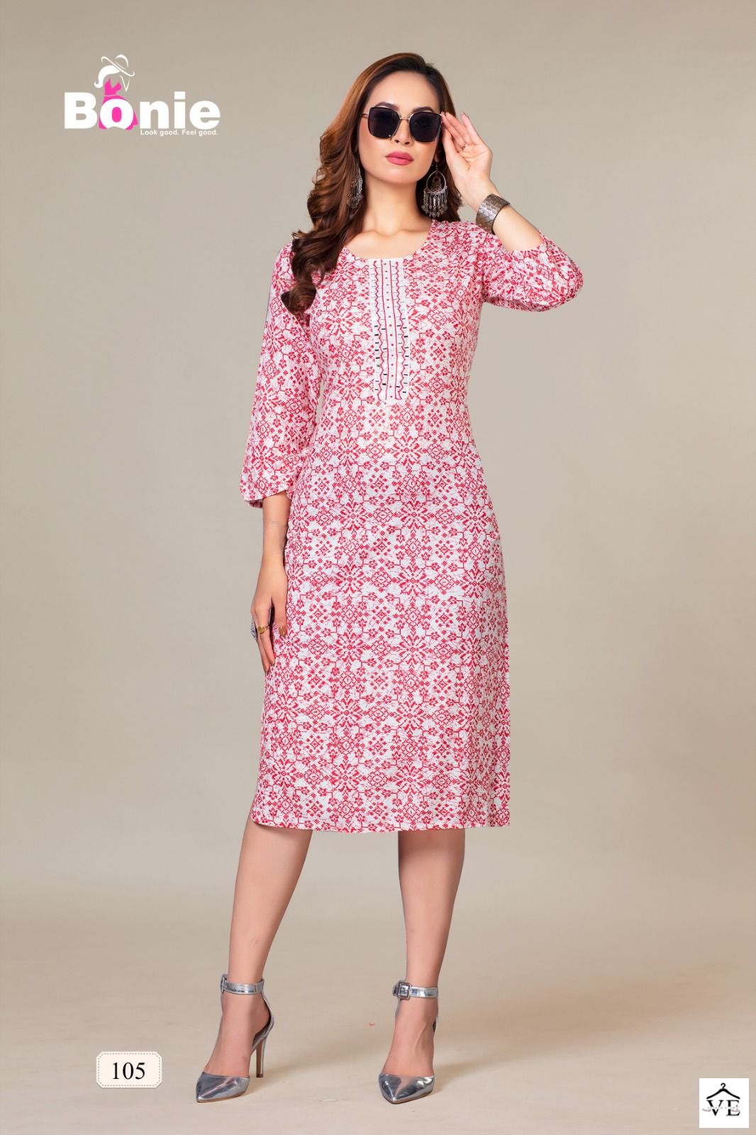 Bonie Battik Rayon 14Kg Wholesale Kurti Catalog — Wholesale Kurtis, bonie wholesale from Surat - Gallery Image 6