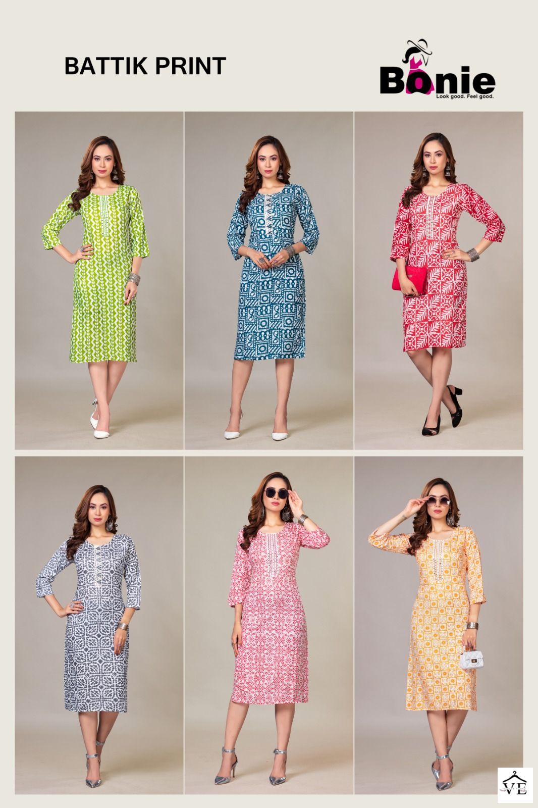 Bonie Battik Rayon 14Kg Wholesale Kurti Catalog — Wholesale Kurtis, bonie wholesale from Surat — view 7