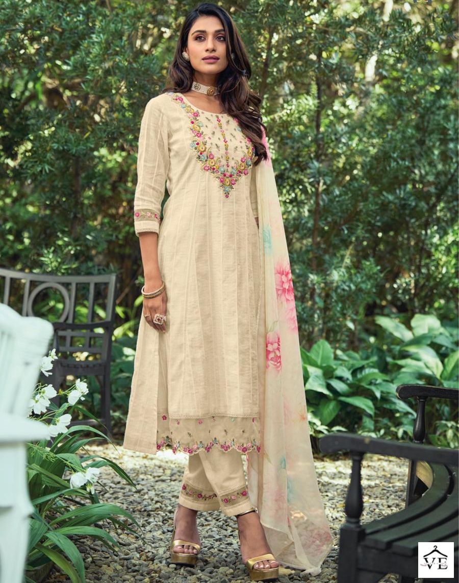 Kailee Fashion Begum Vol-3 Pure Cotton Wholesale Readymade Suits Catalog — Wholesale Salwar Suits, MPA wholesale from Surat — view 1