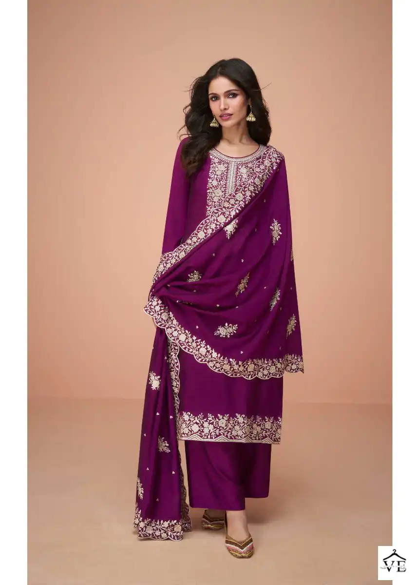 Aashirwad Benchmark Premium Silk Wholesale Designer Suits Catalog — Wholesale Salwar Suits, Aashirwad Creation wholesale from Surat - Gallery Image 3