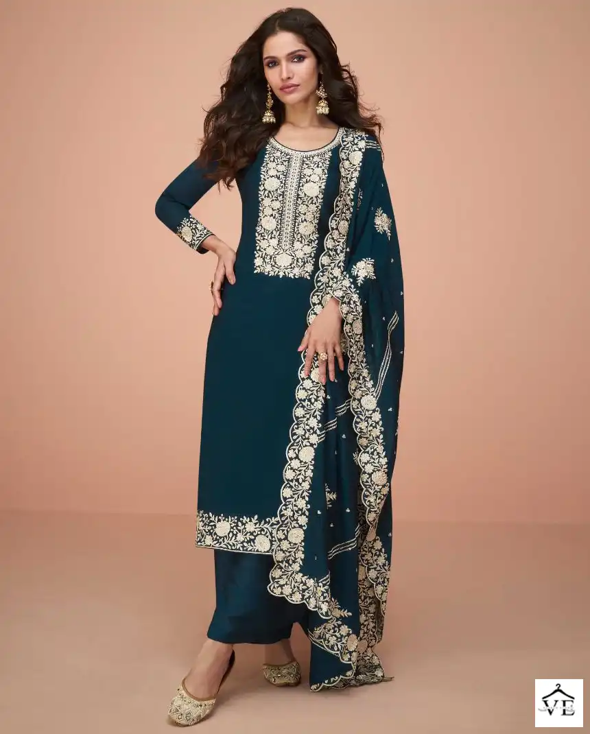 Aashirwad Benchmark Premium Silk Wholesale Designer Suits Catalog — Wholesale Salwar Suits, Aashirwad Creation wholesale from Surat — view 1
