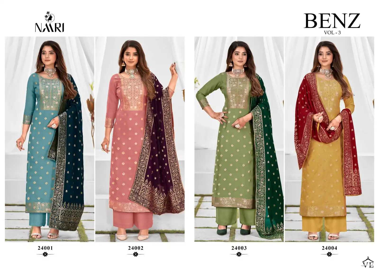 Naari Benz Vol 3 Pure Muslin Wholesale Designer Salwar Suit Catalog — Wholesale Salwar Suits, MPA wholesale from Surat — view 5
