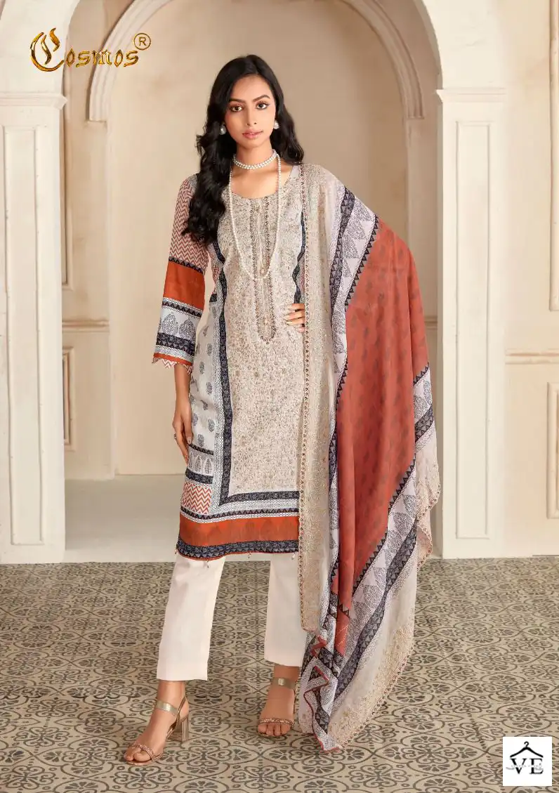 Cosmos Bin Saeed Vol 1 Cotton Wholesale Pakistani Salwar Suit Catalog — Wholesale Salwar Suits, MPA wholesale from Surat - Gallery Image 9