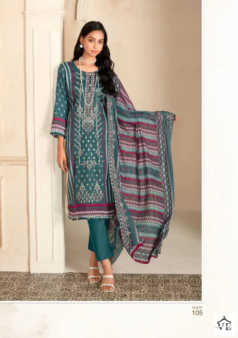 Cosmos Bin Saeed Vol 1 Cotton Wholesale Pakistani Salwar Suit Catalog — Wholesale Salwar Suits, MPA wholesale from Surat - Gallery Image 4