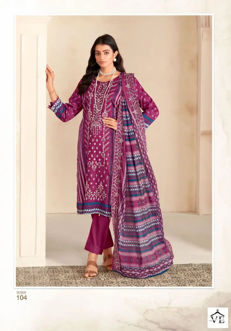Cosmos Bin Saeed Vol 1 Cotton Wholesale Pakistani Salwar Suit Catalog — Wholesale Salwar Suits, MPA wholesale from Surat - Gallery Image 5