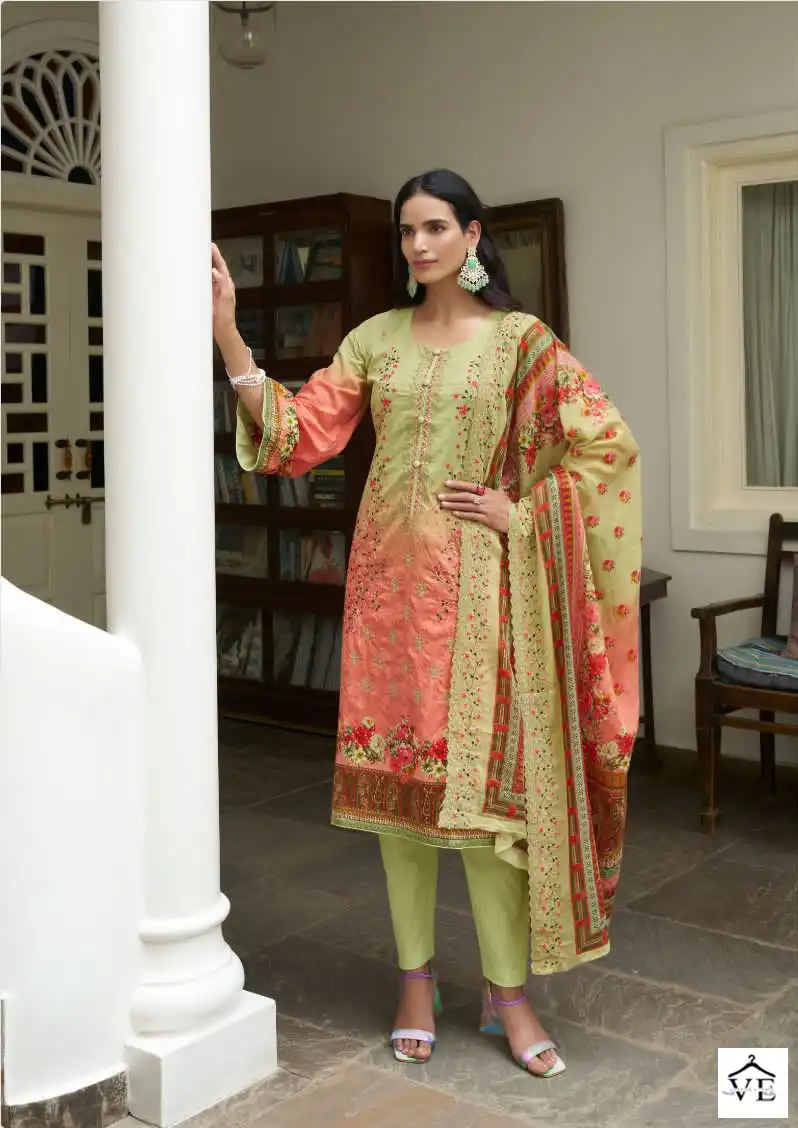 Shree Fabs Bin Saeed Lawn Collection Vol 7 Pure Lawn Wholesale Pakistani Suit Catalog — Wholesale Salwar Suits, MPA wholesale from Surat - Gallery Image 3