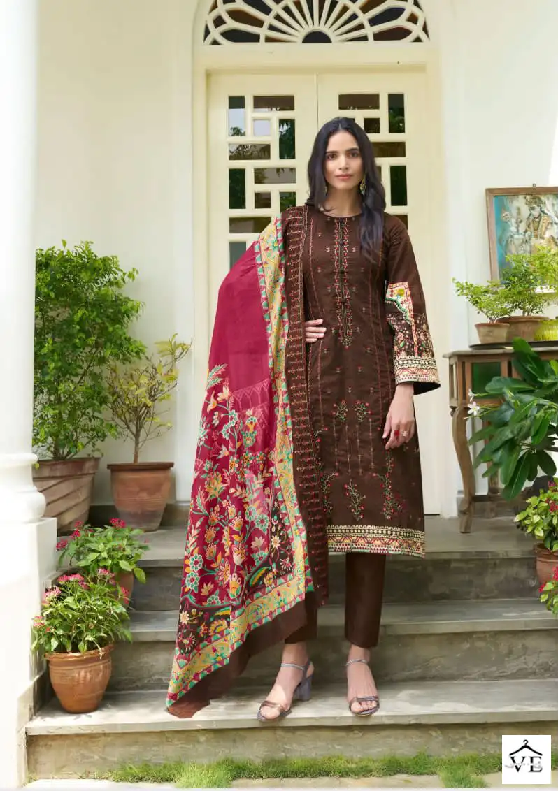 Shree Fabs Bin Saeed Lawn Collection Vol 7 Pure Lawn Wholesale Pakistani Suit Catalog — Wholesale Salwar Suits, MPA wholesale from Surat - Gallery Image 5
