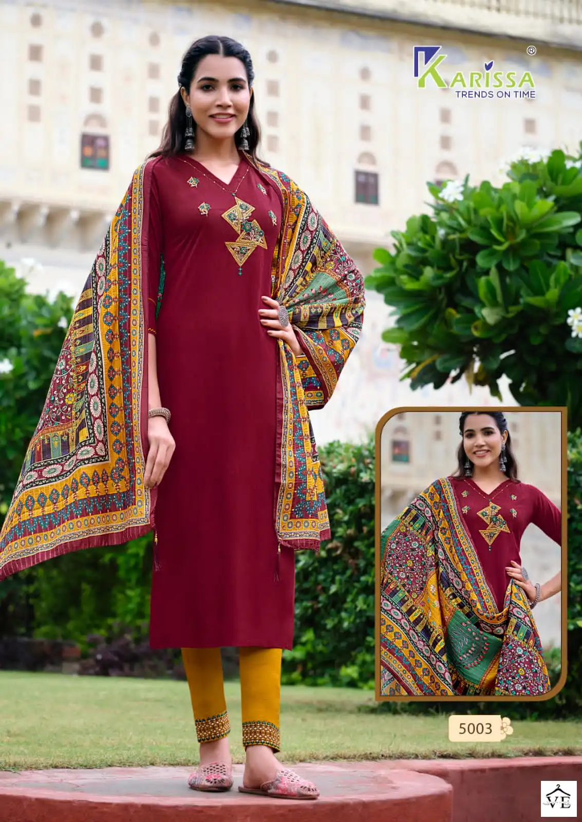 Karissa Bombay Beauty Vol 5 Premium Viscose Rayon Wholesale Readymade Suits Catalog — Wholesale Salwar Suits, Karissa wholesale from Surat - Gallery Image 2