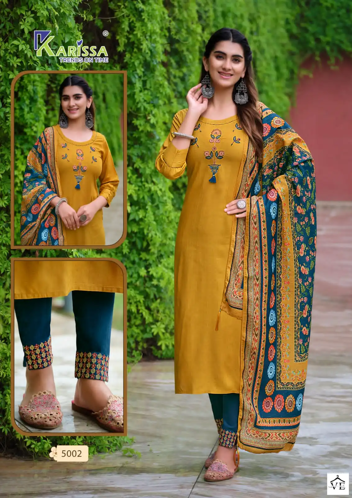 Karissa Bombay Beauty Vol 5 Premium Viscose Rayon Wholesale Readymade Suits Catalog — Wholesale Salwar Suits, Karissa wholesale from Surat - Gallery Image 3