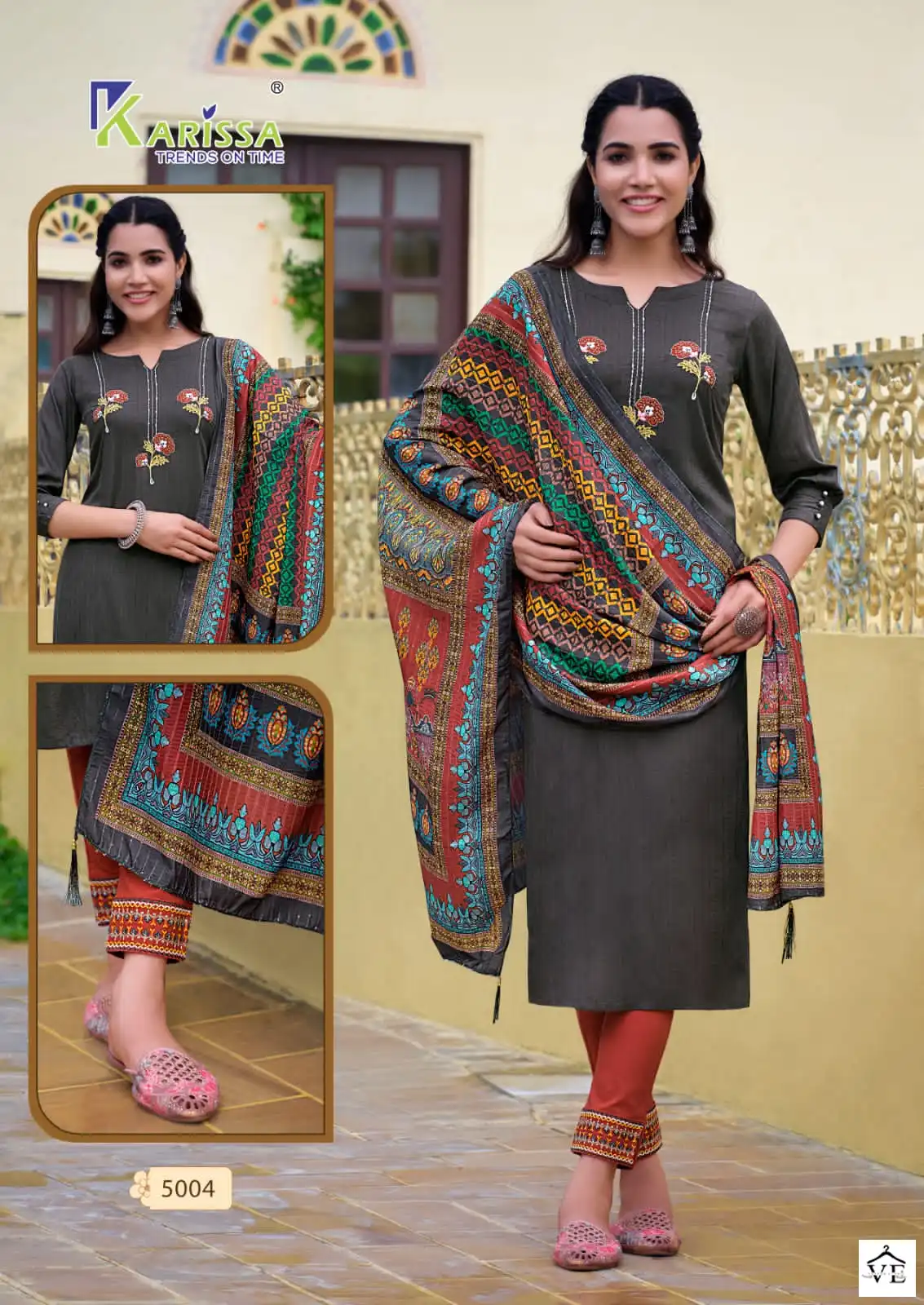 Karissa Bombay Beauty Vol 5 Premium Viscose Rayon Wholesale Readymade Suits Catalog — Wholesale Salwar Suits, Karissa wholesale from Surat - Gallery Image 4