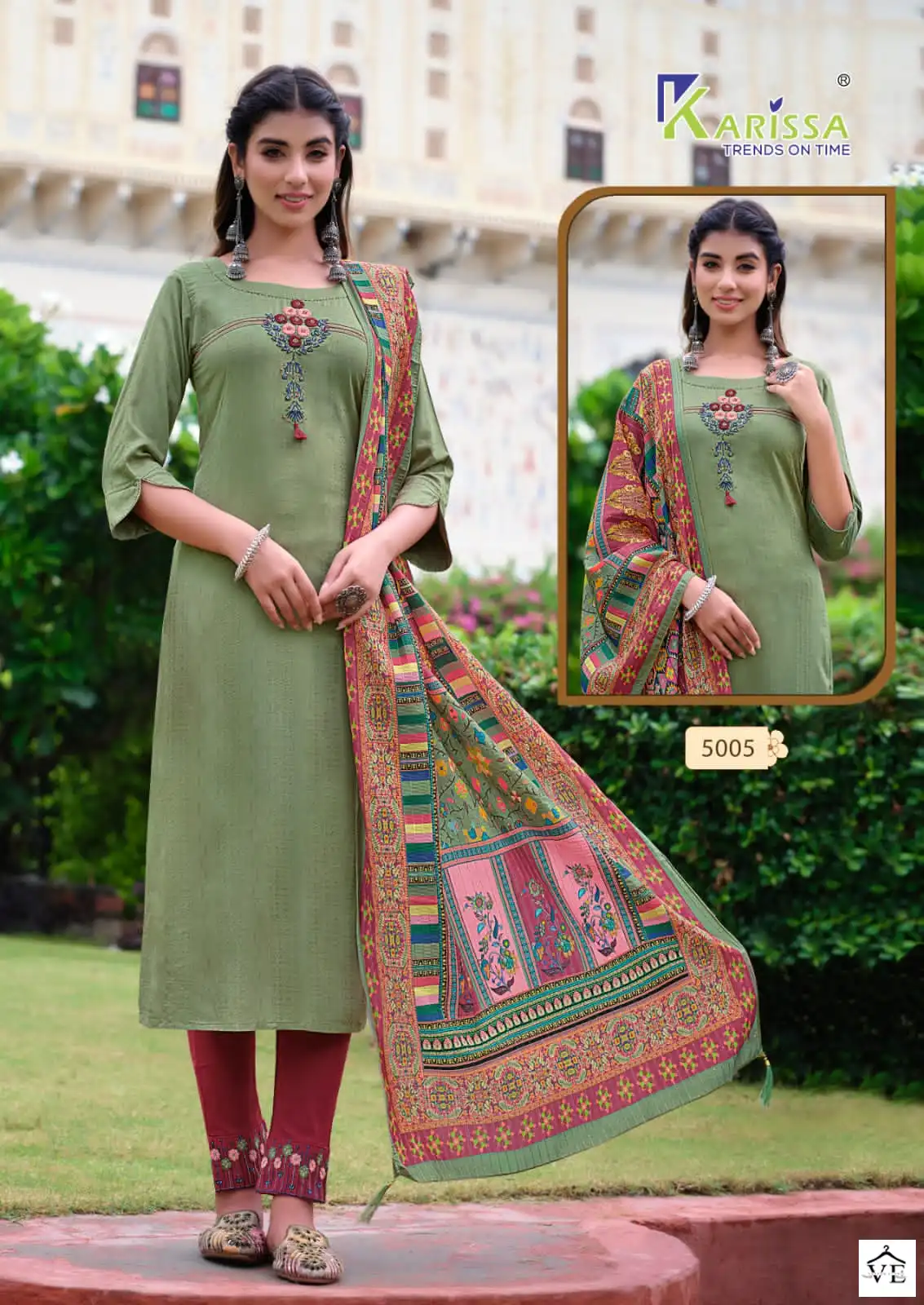 Karissa Bombay Beauty Vol 5 Premium Viscose Rayon Wholesale Readymade Suits Catalog — Wholesale Salwar Suits, Karissa wholesale from Surat - Gallery Image 6