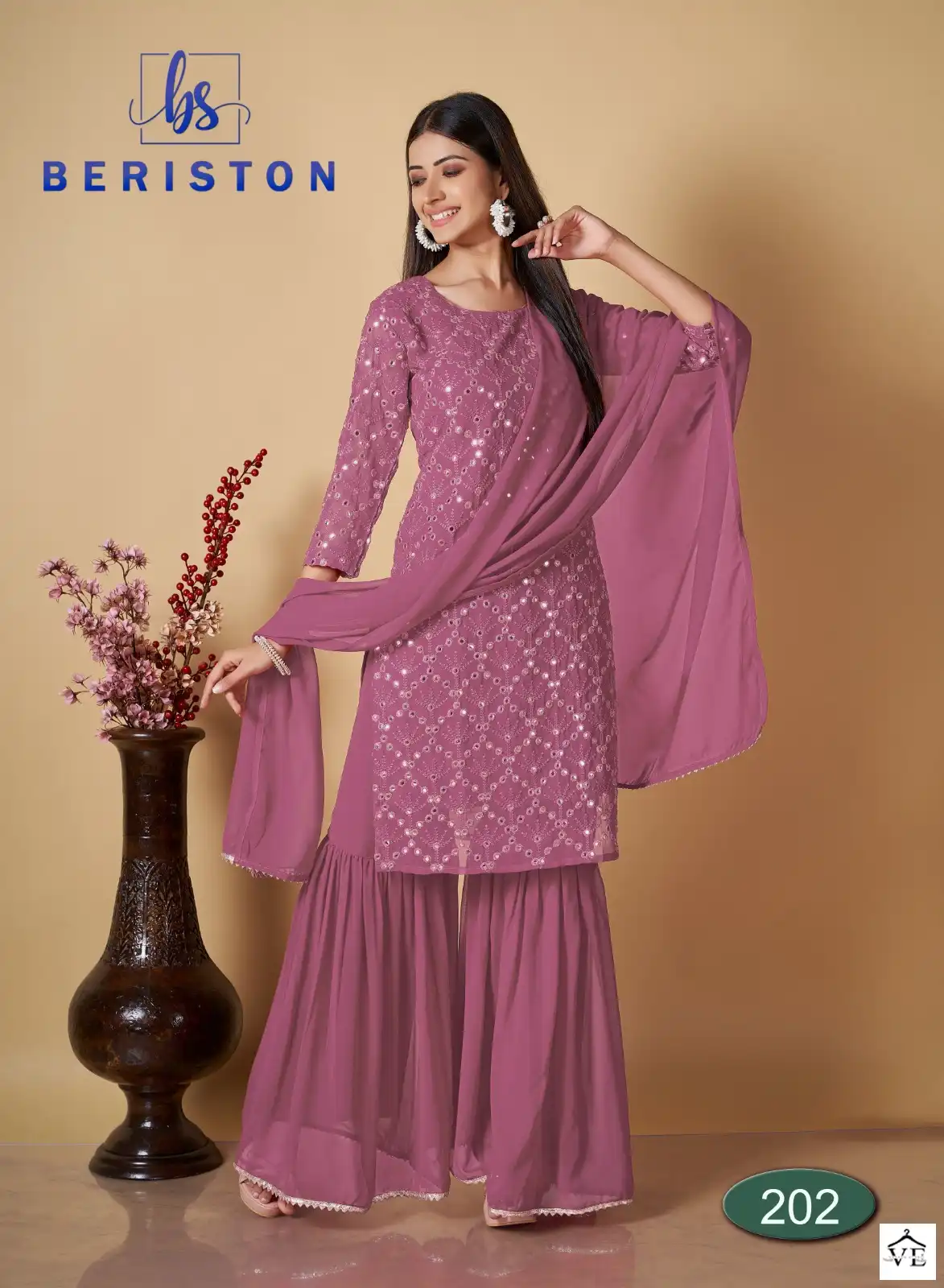 Beriston BS Vol 2 Georgette Wholesale Readymade Suits Catalog — Wholesale Salwar Suits, MPA wholesale from Surat - Gallery Image 2