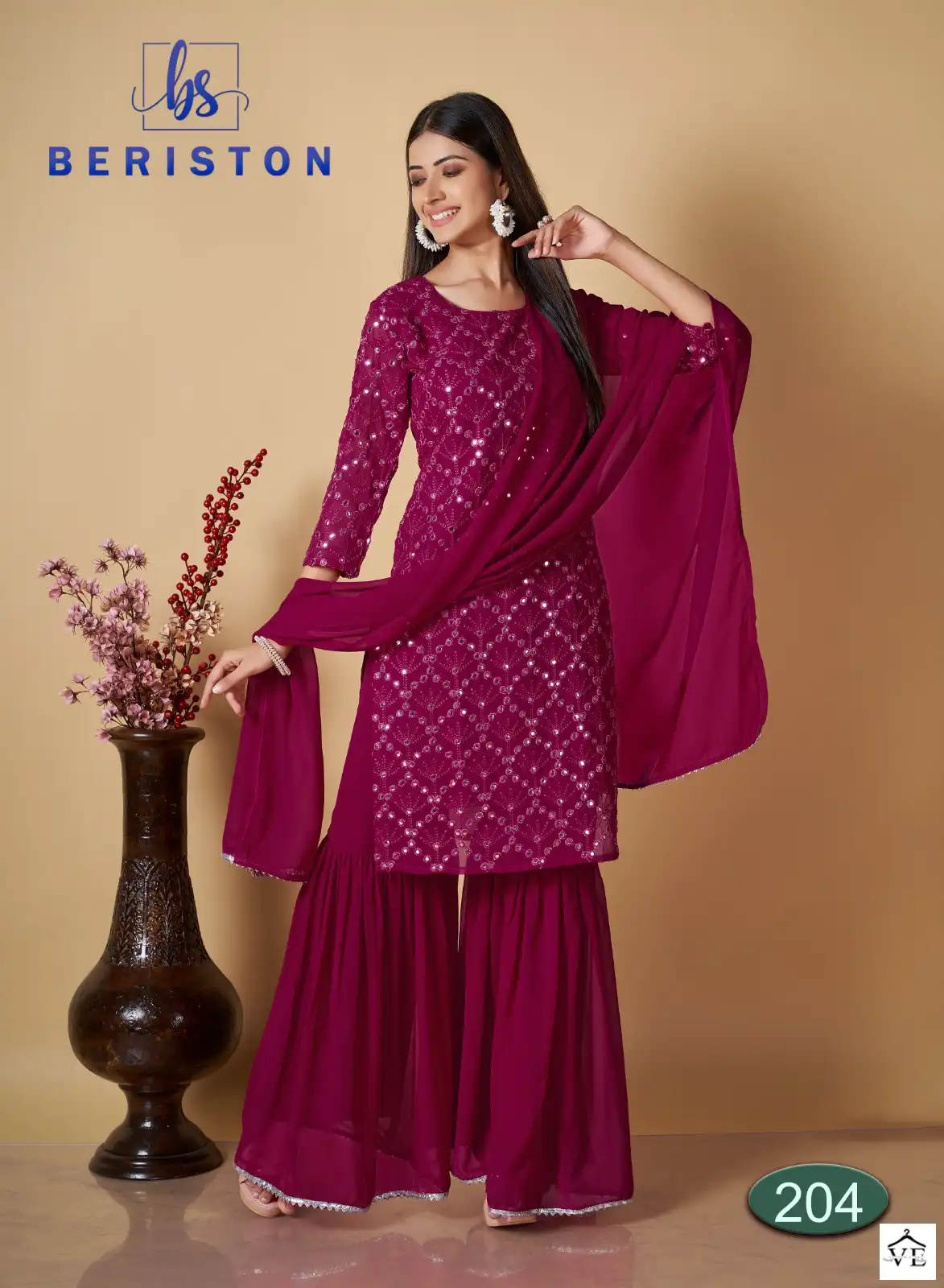 Beriston BS Vol 2 Georgette Wholesale Readymade Suits Catalog — Wholesale Salwar Suits, MPA wholesale from Surat - Gallery Image 3