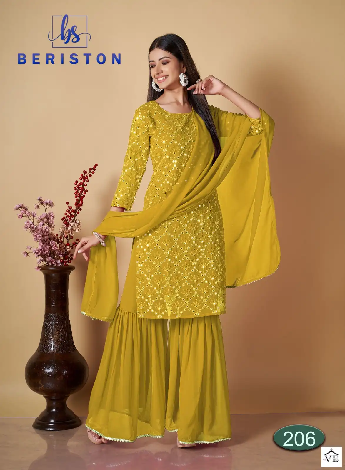 Beriston BS Vol 2 Georgette Wholesale Readymade Suits Catalog — Wholesale Salwar Suits, MPA wholesale from Surat - Gallery Image 4