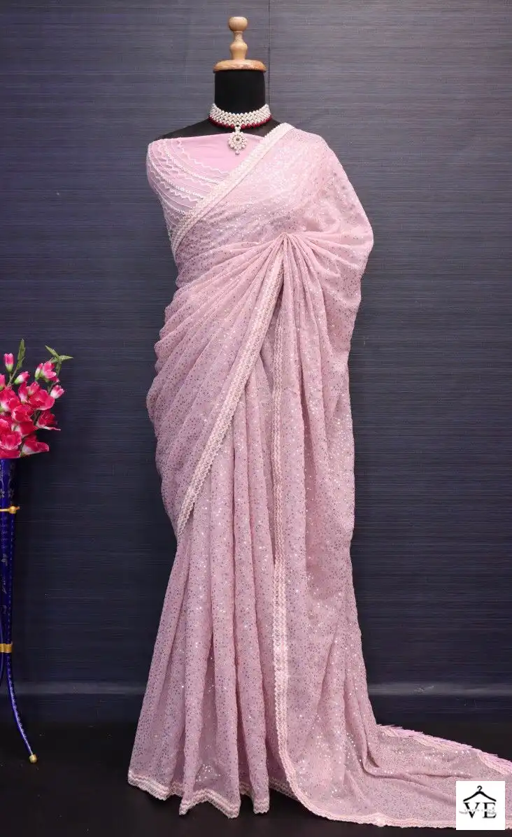 VE BT-1197 Georgette Wholesale Fancy Saree — Wholesale Sarees, MPA wholesale from Surat — view 9