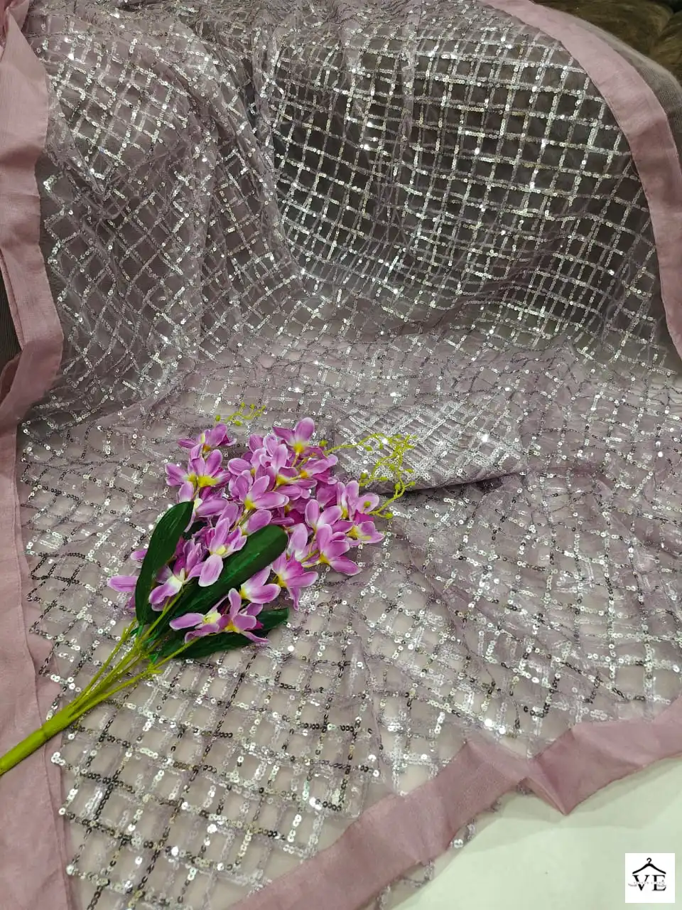 VE BT-3060 Butterfly Soft Net Wholesale Saree — Wholesale Sarees, MPA wholesale from Surat — view 8