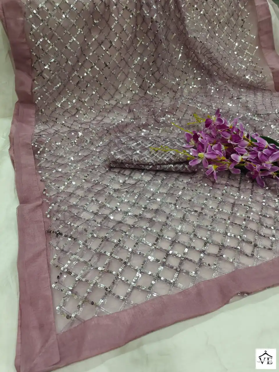 VE BT-3060 Butterfly Soft Net Wholesale Saree — Wholesale Sarees, MPA wholesale from Surat - Gallery Image 2