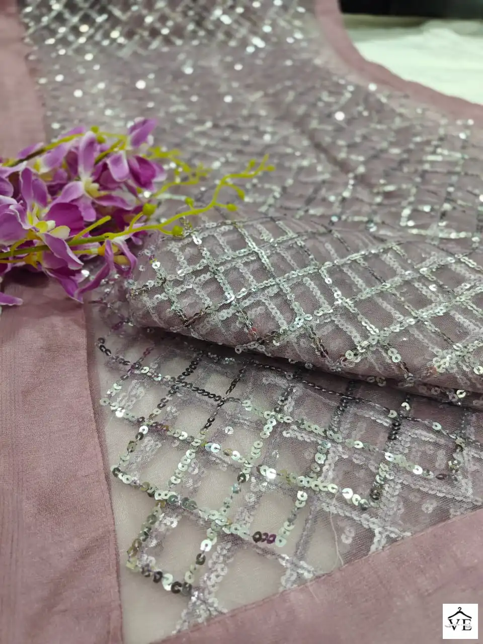 VE BT-3060 Butterfly Soft Net Wholesale Saree — Wholesale Sarees, MPA wholesale from Surat - Gallery Image 4
