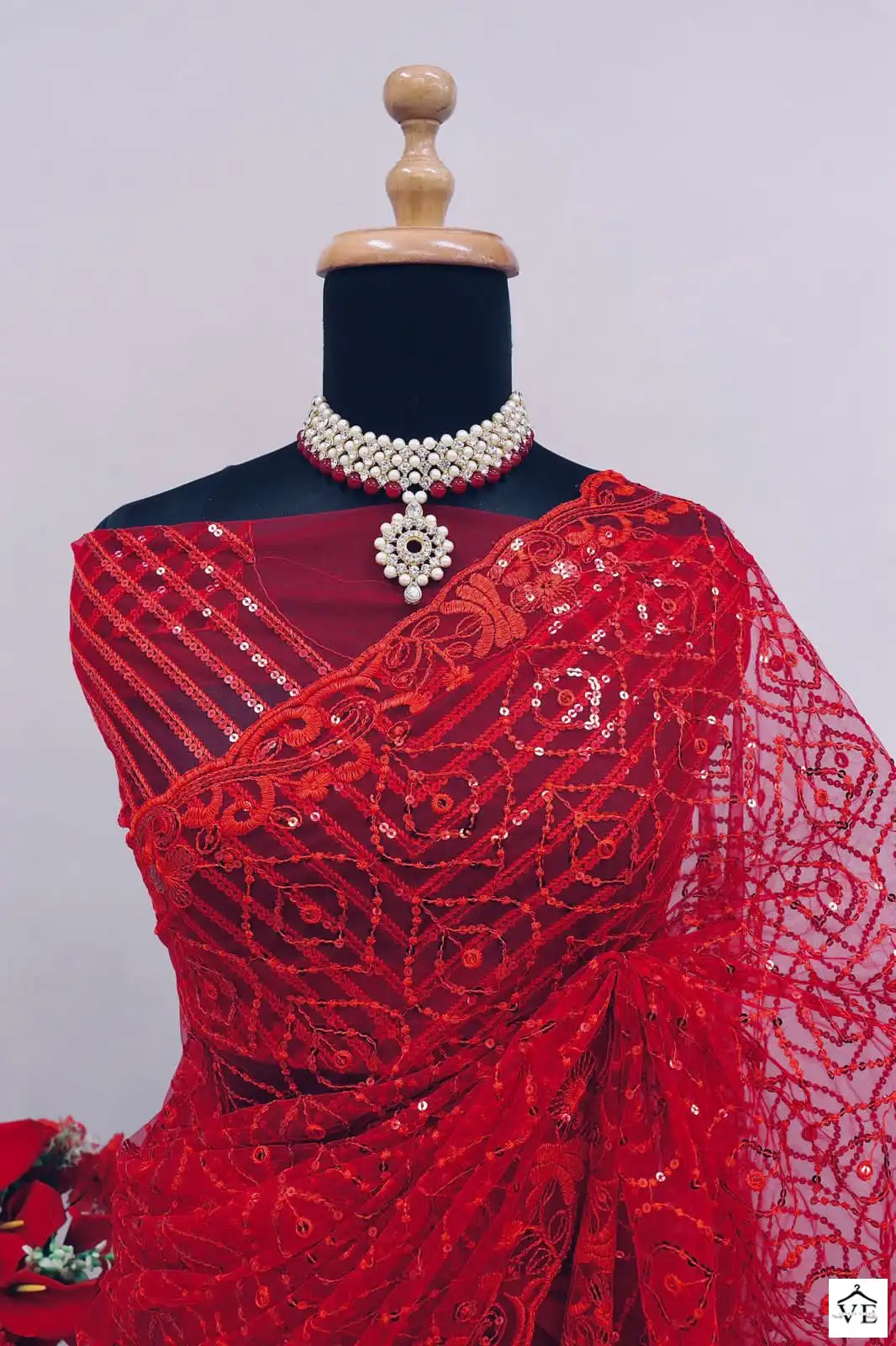 Vardan Ethnic Bt 370 Heavy Nylone Butterfly Net Wholesale Fancy Sarees Catalog — Wholesale Sarees, MPA wholesale from Surat - Gallery Image 5