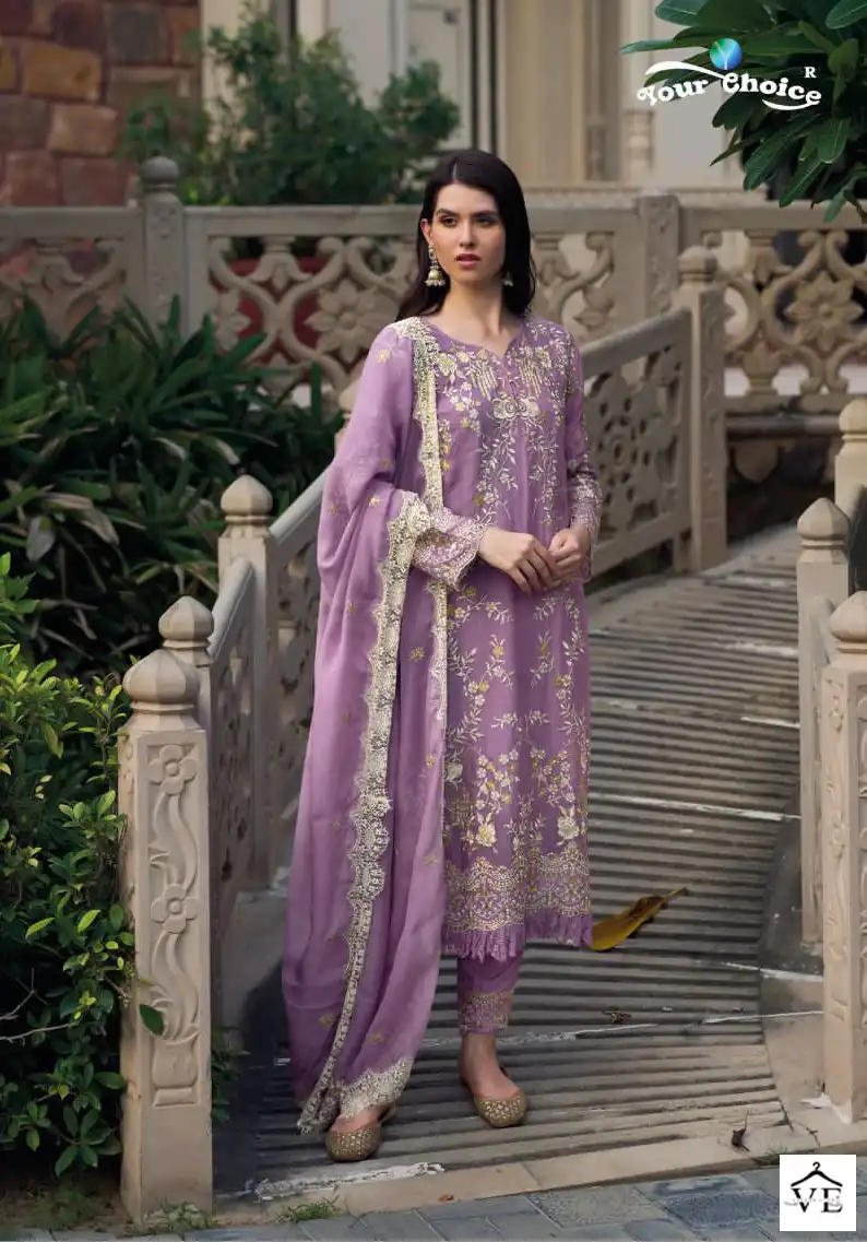 Your Choice Benz Soft Organza Wholesale Designer Suits Catalog — Wholesale Salwar Suits, MPA wholesale from Surat - Gallery Image 4