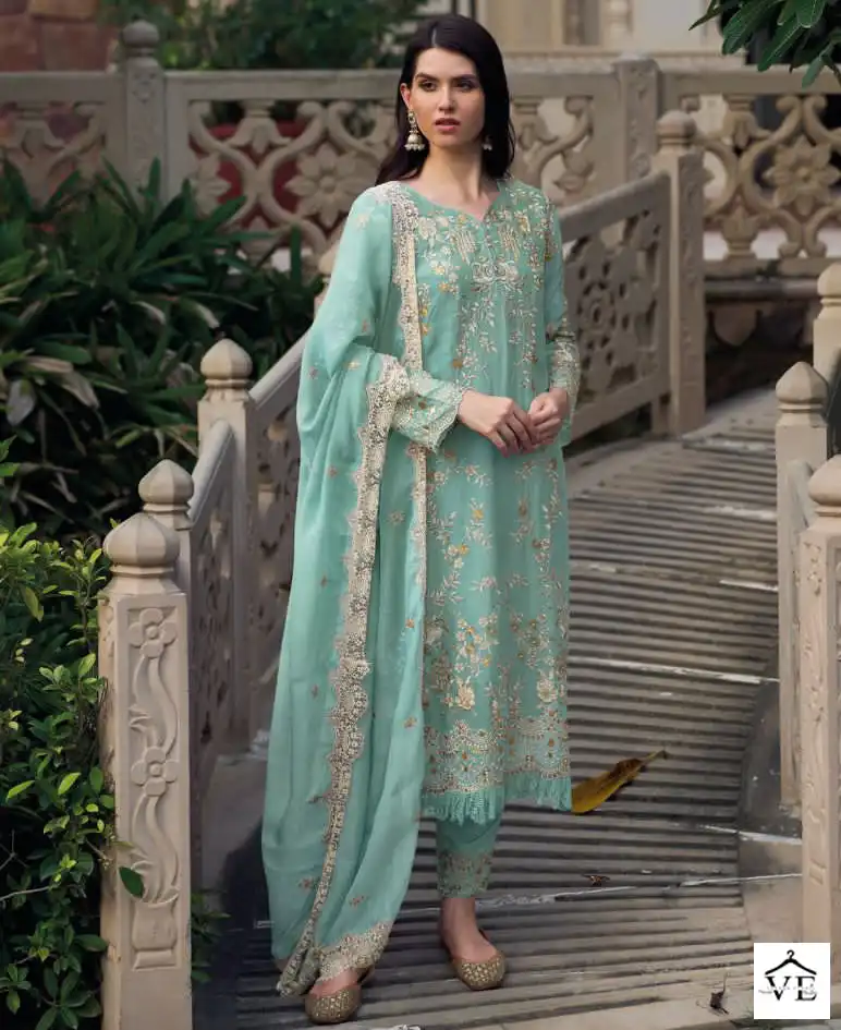 Your Choice Benz Soft Organza Wholesale Designer Suits Catalog — Wholesale Salwar Suits, MPA wholesale from Surat — view 1