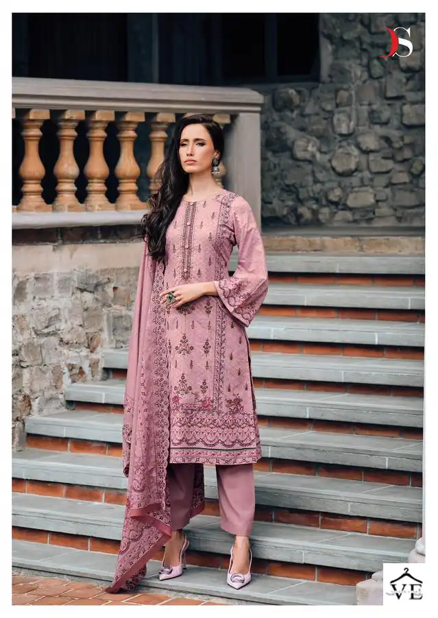 Deepsy Suits Bin Saeed Lawn 5 Pure Cotton Wholesale Pakistani Suit Catalog — Wholesale Salwar Suits, MPA wholesale from Surat - Gallery Image 5