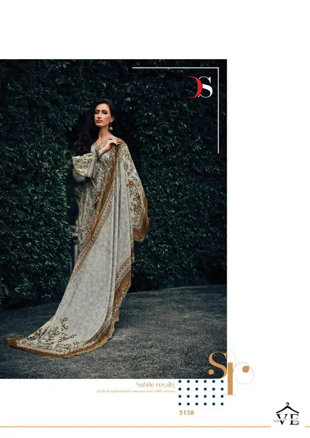 Deepsy Suits Bin Saeed Lawn 5 Pure Cotton Wholesale Pakistani Suit Catalog — Wholesale Salwar Suits, MPA wholesale from Surat - Gallery Image 7