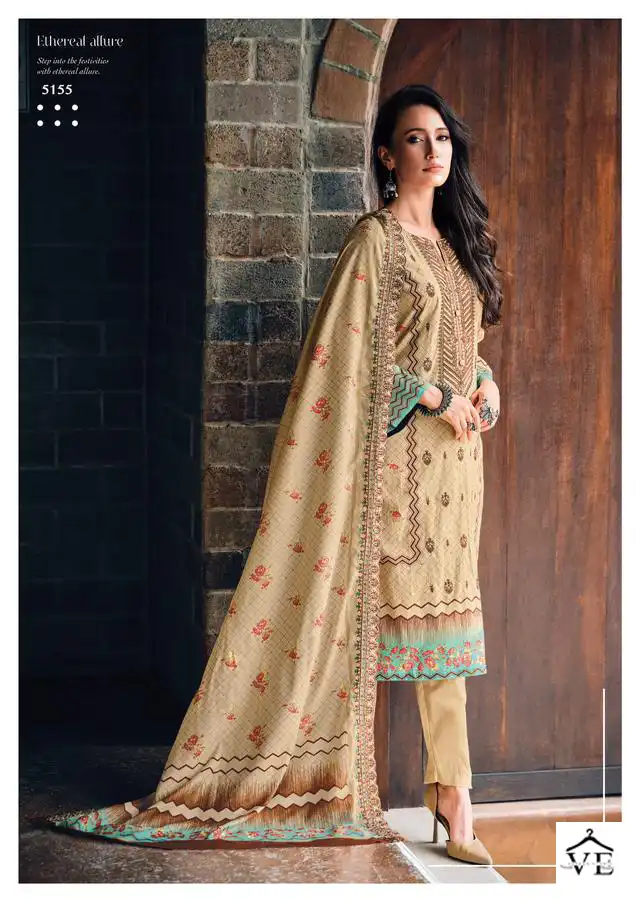 Deepsy Suits Bin Saeed Lawn 5 Pure Cotton Wholesale Pakistani Suit Catalog — Wholesale Salwar Suits, MPA wholesale from Surat - Gallery Image 10