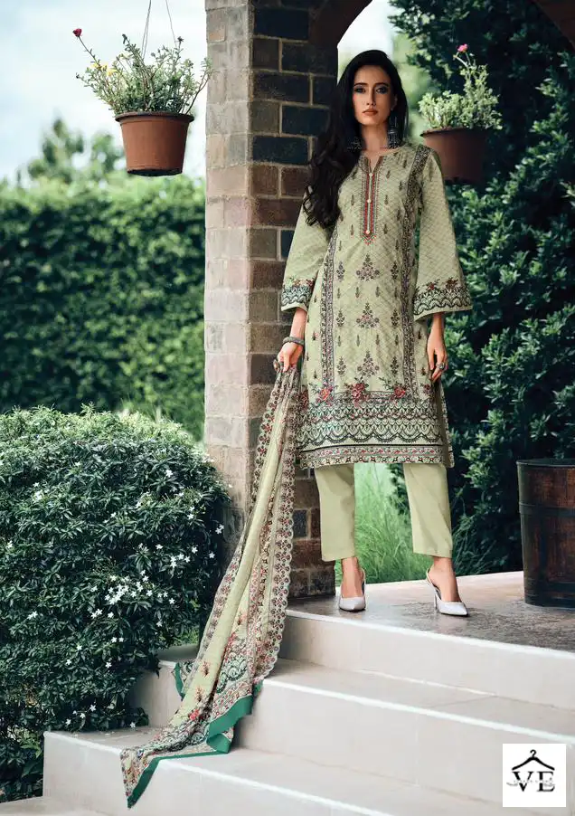 Deepsy Suits Bin Saeed Lawn 5 Pure Cotton Wholesale Pakistani Suit Catalog — Wholesale Salwar Suits, MPA wholesale from Surat - Gallery Image 2