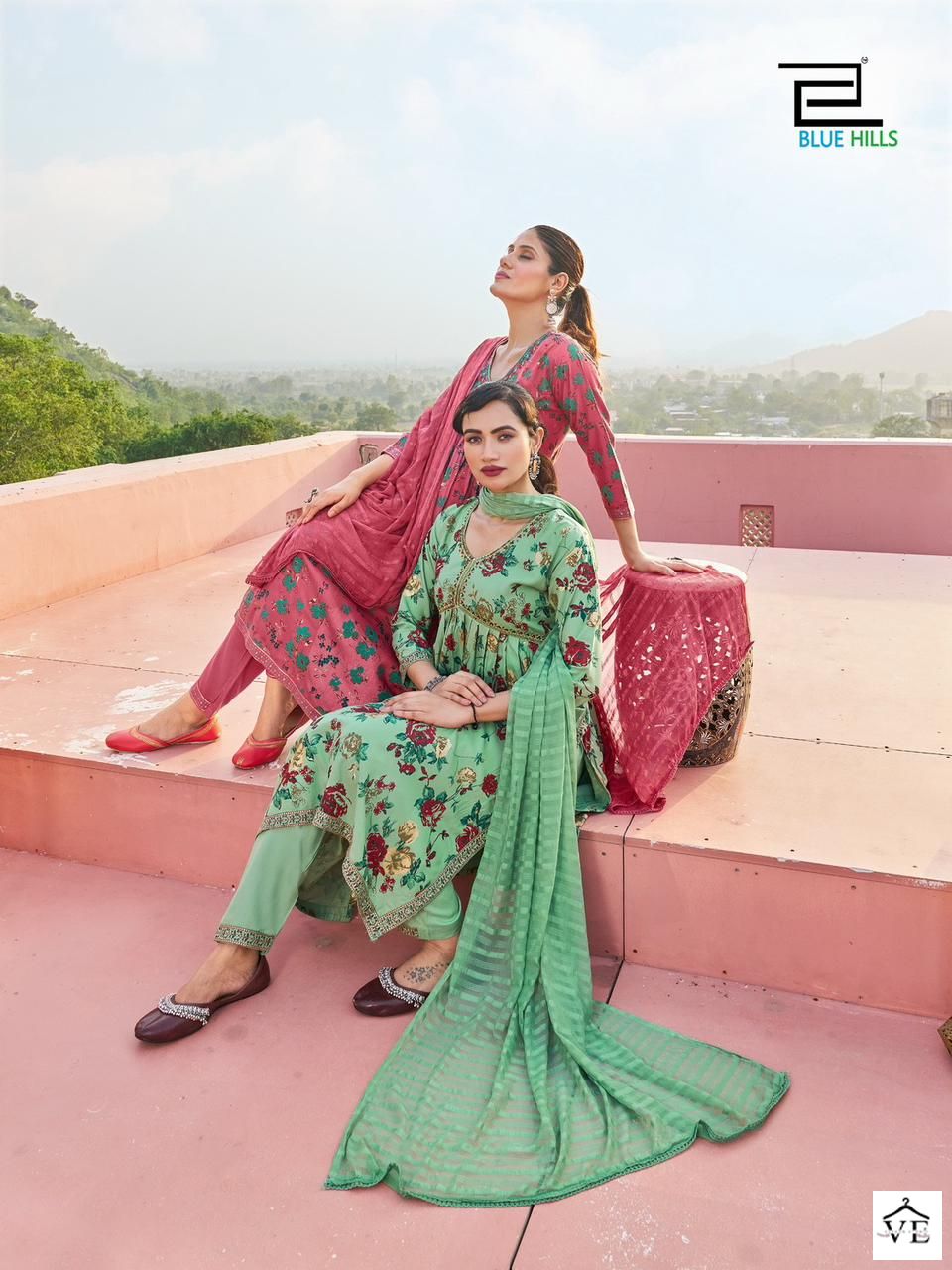 Blue Hills Bollywood Tikka Rayon Wholesale Readymade Suits Catalog — Wholesale Salwar Suits, MPA wholesale from Surat - Gallery Image 7