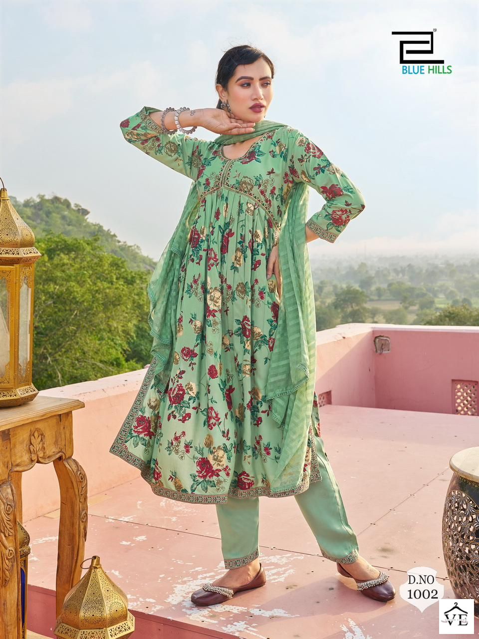 Blue Hills Bollywood Tikka Rayon Wholesale Readymade Suits Catalog — Wholesale Salwar Suits, MPA wholesale from Surat - Gallery Image 5
