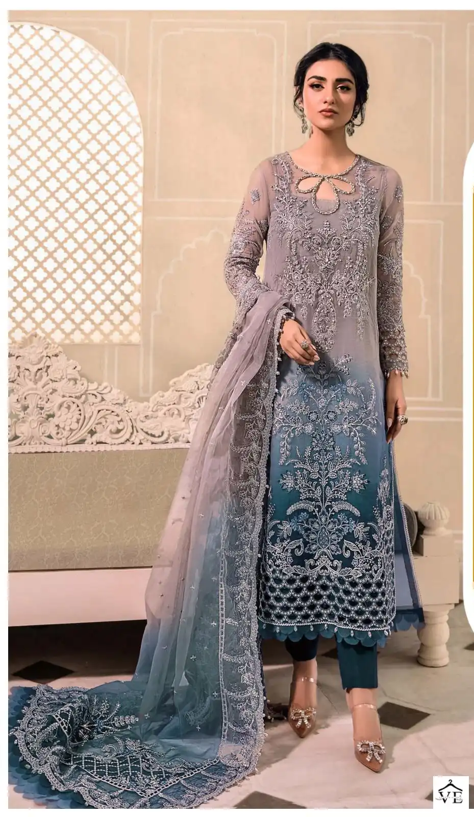 Fepic C-1349 Organza Wholesale Pakistani Suit Catalog — Wholesale Salwar Suits, MPA wholesale from Surat — view 2