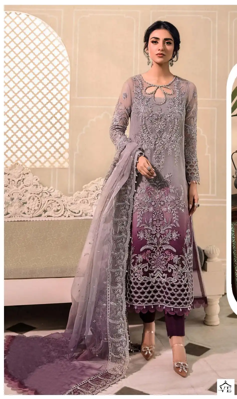 Fepic C-1349 Organza Wholesale Pakistani Suit Catalog — Wholesale Salwar Suits, MPA wholesale from Surat — view 3