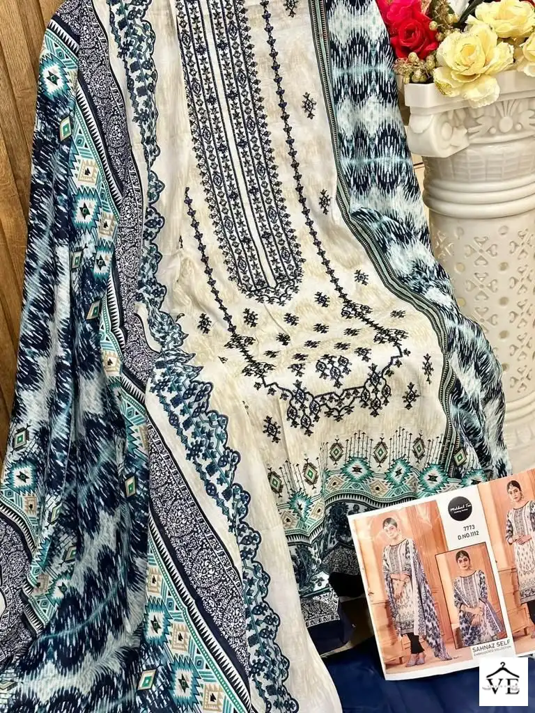 Mehboob Tex Chevron Luxury Lawn Collection Vol 1112 Lawn Cotton Wholesale Pakistani Suit — Wholesale Salwar Suits, MPA wholesale from Surat — Photo 2