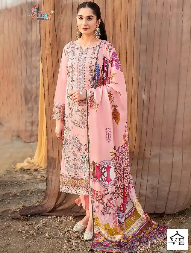 Shree Fabs Chevron Luxury Lawn Collection Vol 17 Lawn Cotton Wholesale Designer Pakistani Salwar Suit Catalog — Wholesale Salwar Suits, MPA wholesale from Surat - Gallery Image 5