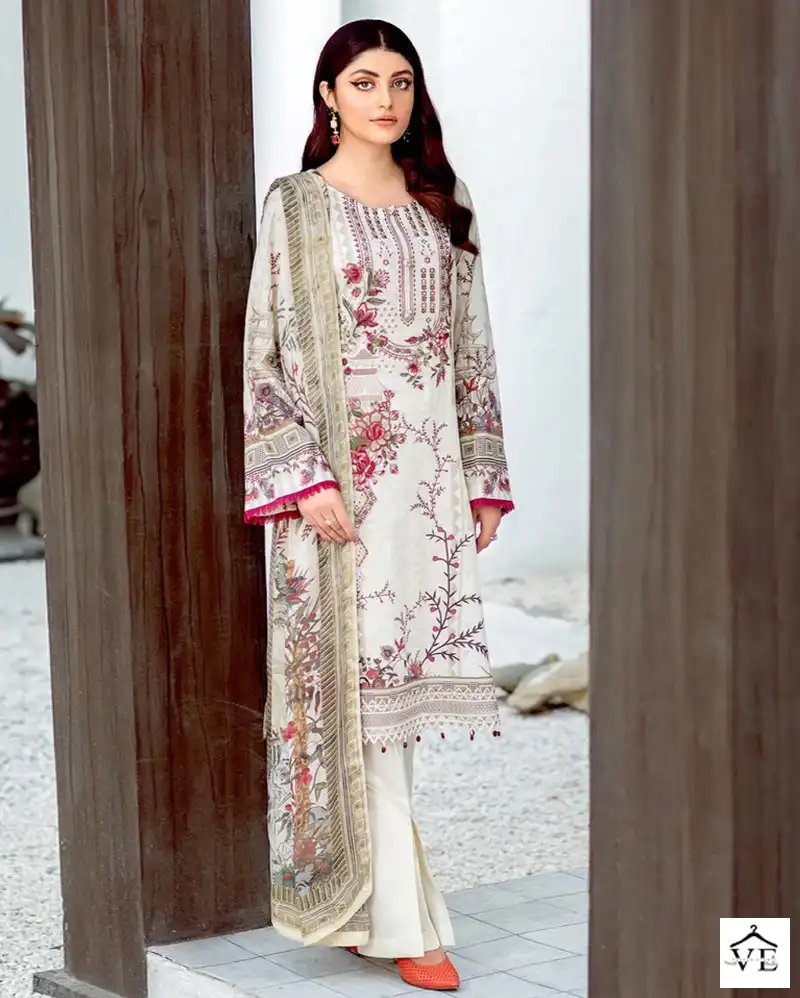 Sharaddha Mahgul Chevron Vol 1 Lawn Cotton Wholesale Pakistani Suit Catalog — Wholesale Salwar Suits, MPA wholesale from Surat — view 1
